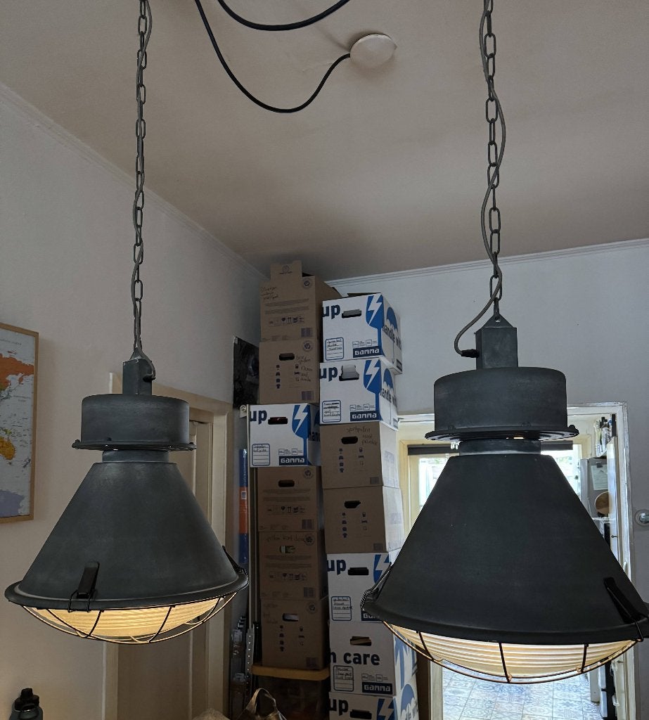 hanglamp, Ophalen, E27 (groot), Zo goed als nieuw, Glas