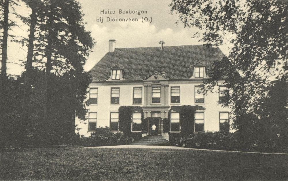 DIEPENVEEN, Huize Boxbergen (1910s) Ansichtkaart, Ophalen of Verzenden, Voor 1920, Ongelopen, Overijssel