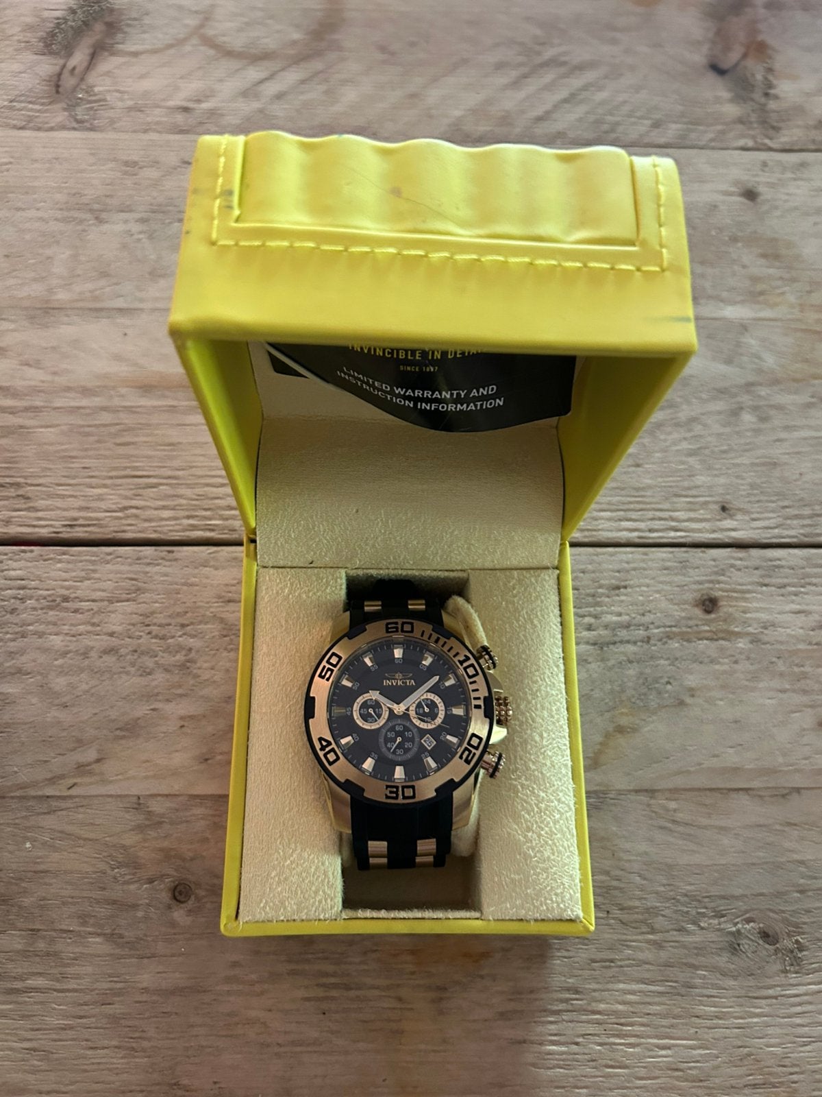 Invicta Heren horloge, Ophalen, Zo goed als nieuw, Zwart, Android