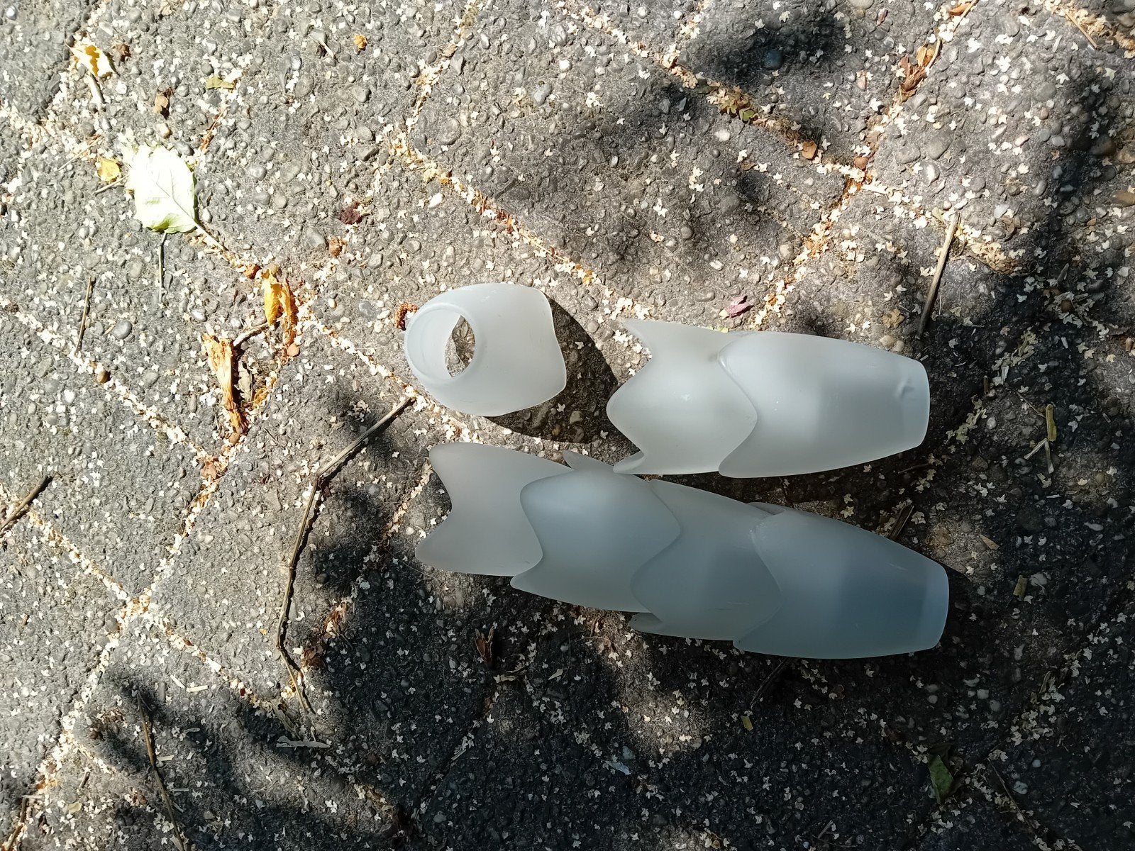 Set van 7 melkglas lampenkappen, Huis en Inrichting, Lampen | Lampenkappen, Ophalen, Gebruikt, Overige typen, Wit