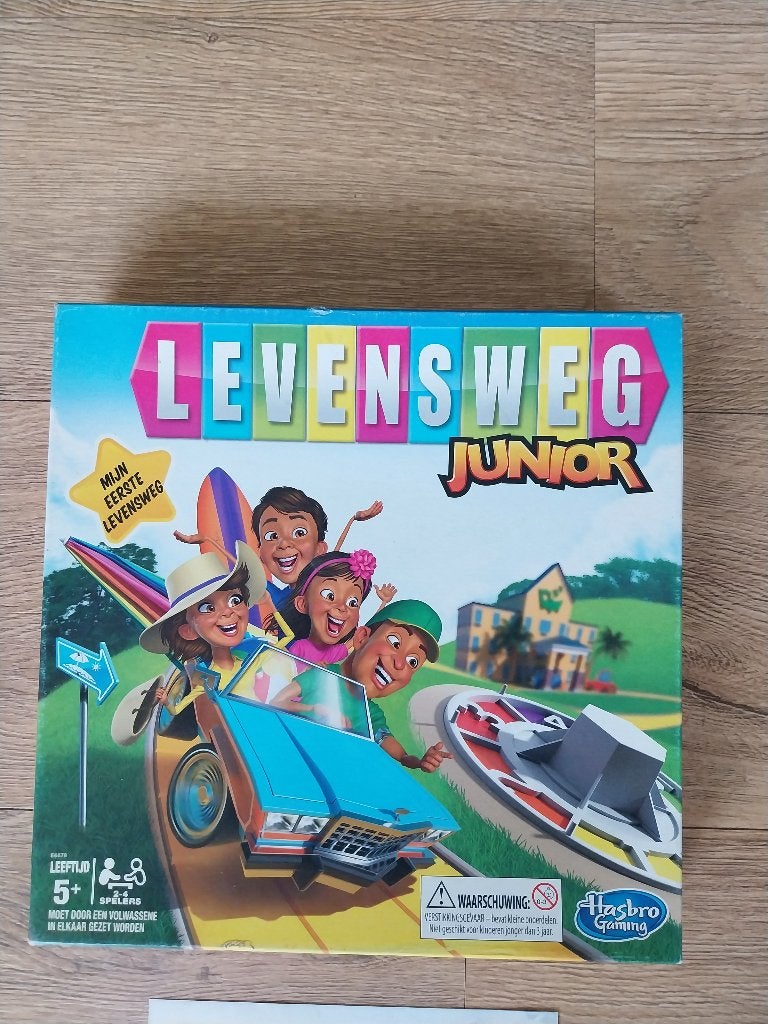 Te koop bordspel Levensweg Junior., Drie of vier spelers, Ophalen of Verzenden, Gebruikt, Hasbro Gaming