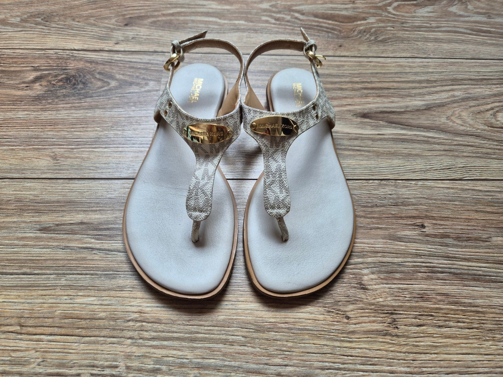 Michael Kors sandalen maat 39, Michael Kors, Wit, Zo goed als nieuw, Sandalen of Muiltjes
