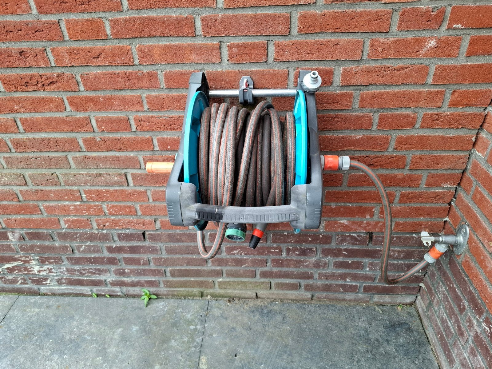 Gardena tuinslanghaspel voor aan de muur, Tuin en Terras, Tuinslangen, Ophalen, Gebruikt, Tuinslanghaspel