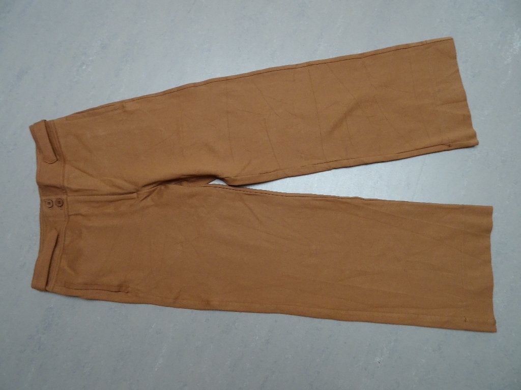 SALE !! NORAH maat 36, rechte broek van stevig jersey., Bruin, Ophalen of Verzenden, Zo goed als nieuw, Norah