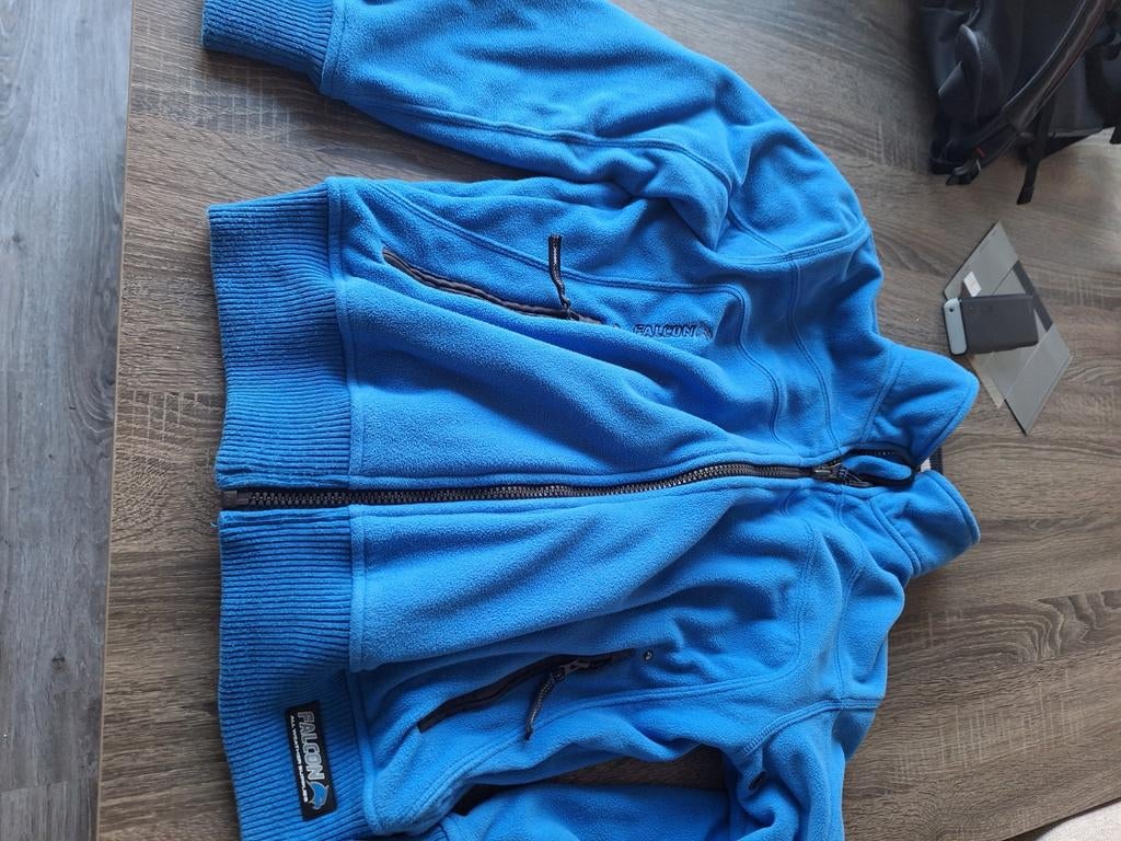 Falcon skitrui - Blauw fleece vest, Ophalen of Verzenden, Zo goed als nieuw