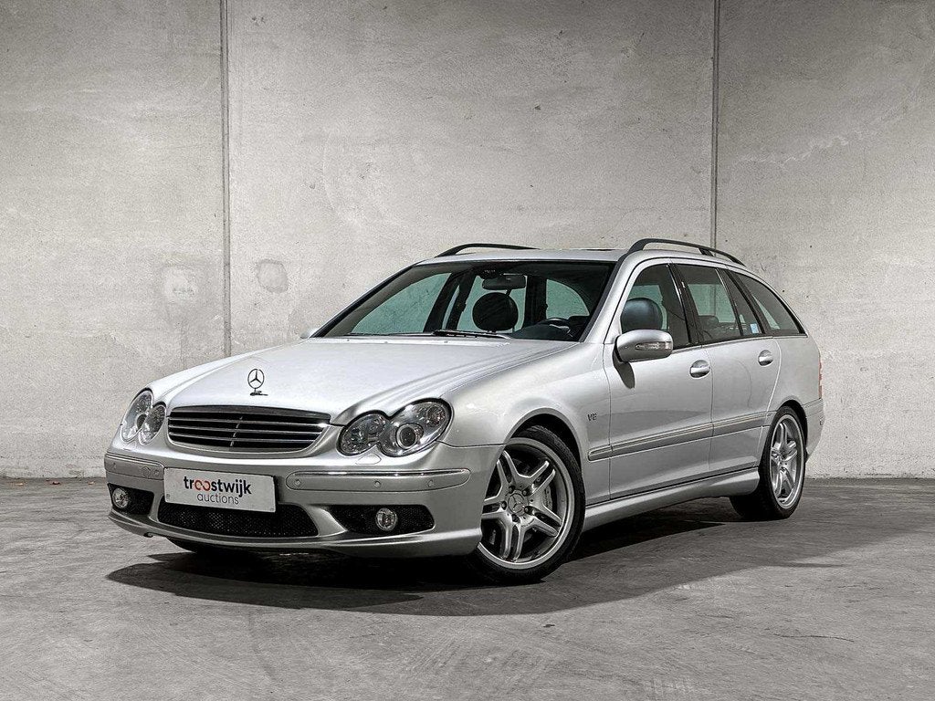Mercedes-Benz C55 Combi AMG 5.4 V8 367pk 2005 C-klasse, JSZ-, Gebruikt, 1595 kg, Euro 4, 5 stoelen