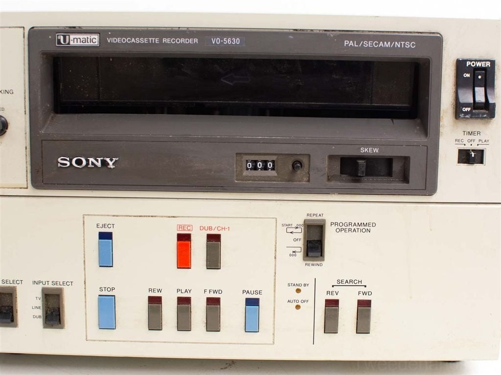 sony videocassette recorder vo-5630 27965, Audio, Tv en Foto, Cassettedecks, Ophalen of Verzenden, Sony