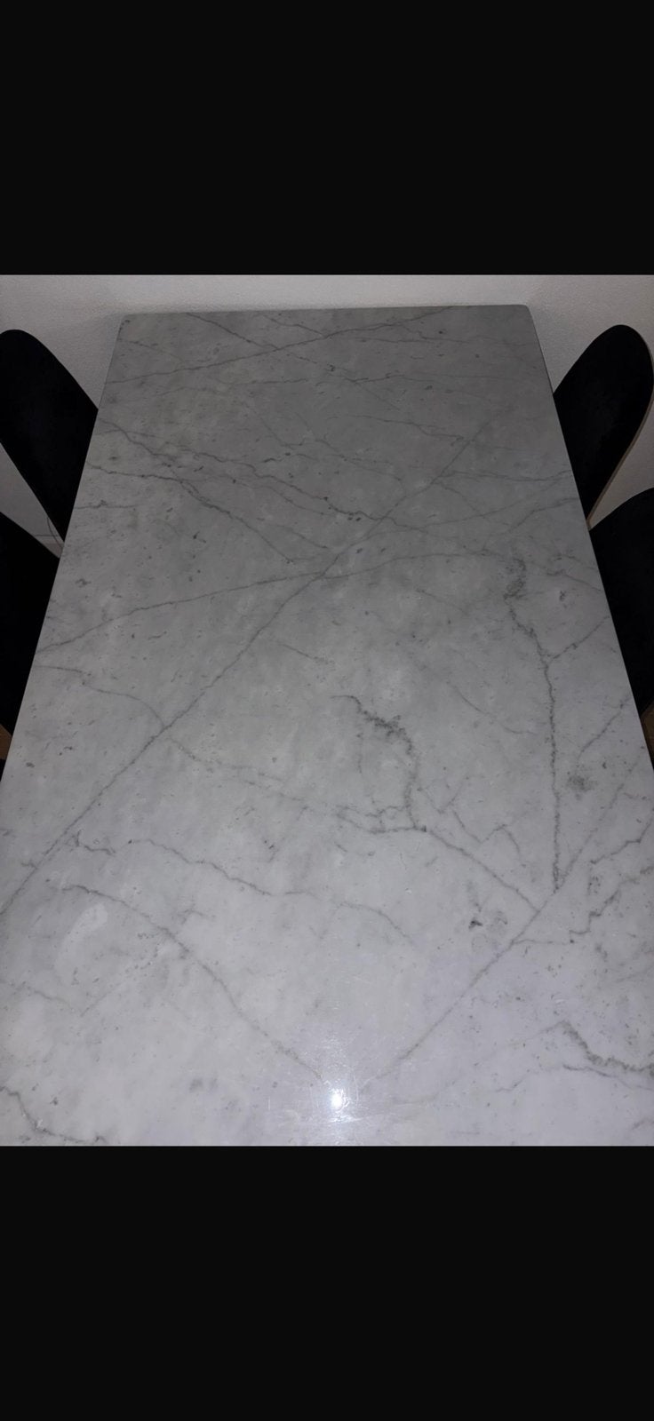 Echt marmeren tafel 160/90, Huis en Inrichting, Tafels | Eettafels, Ophalen, 50 tot 100 cm, Zo goed als nieuw, 150 tot 200 cm