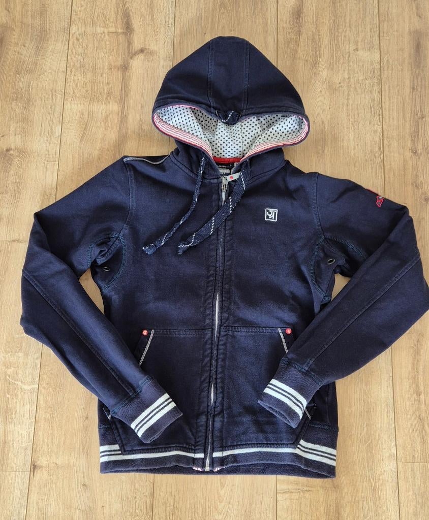 Sjeng. Vest met capuchon. Blauw. Maat S., Blauw, Sjeng, Ophalen of Verzenden, Zo goed als nieuw