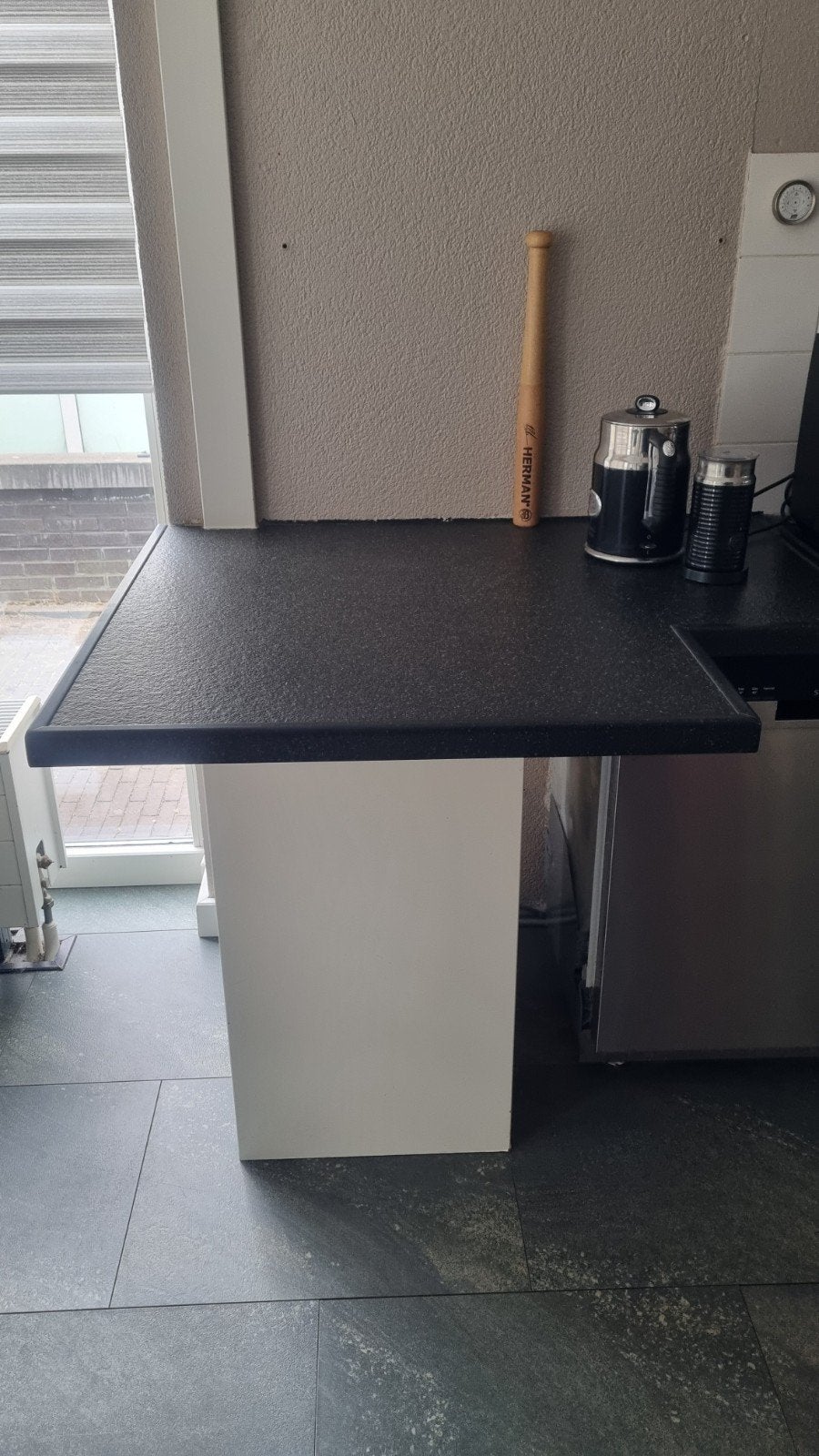 compleet granieten aanrechtblad, Ophalen, Gebruikt, Bruin, 200 cm of meer
