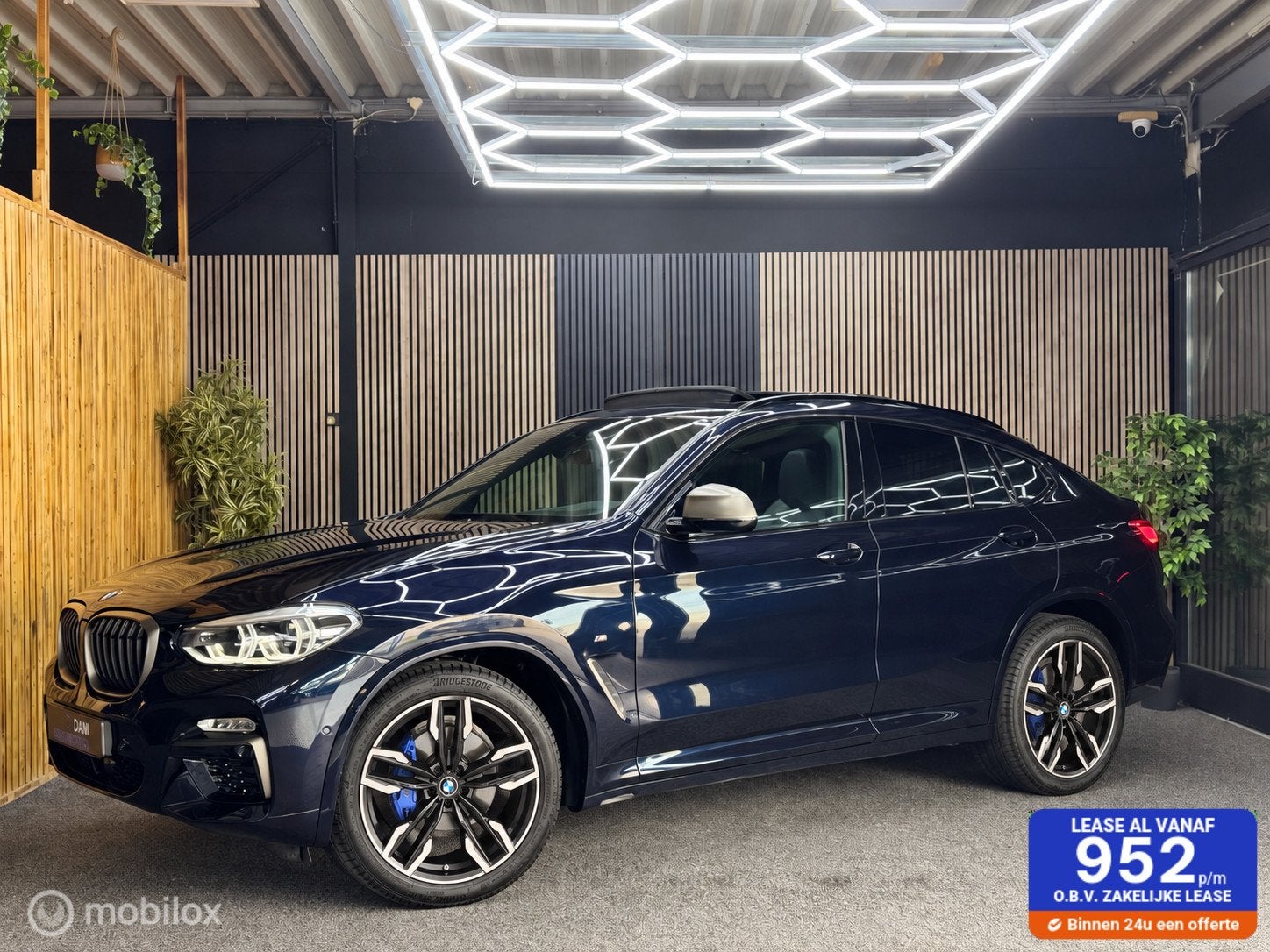 BMW X4 M40i High Executive|Pano|Led|Navi|Hud|Carplay|Acc|Cam, Auto's, Automaat, Gebruikt, Zwart, Blauw