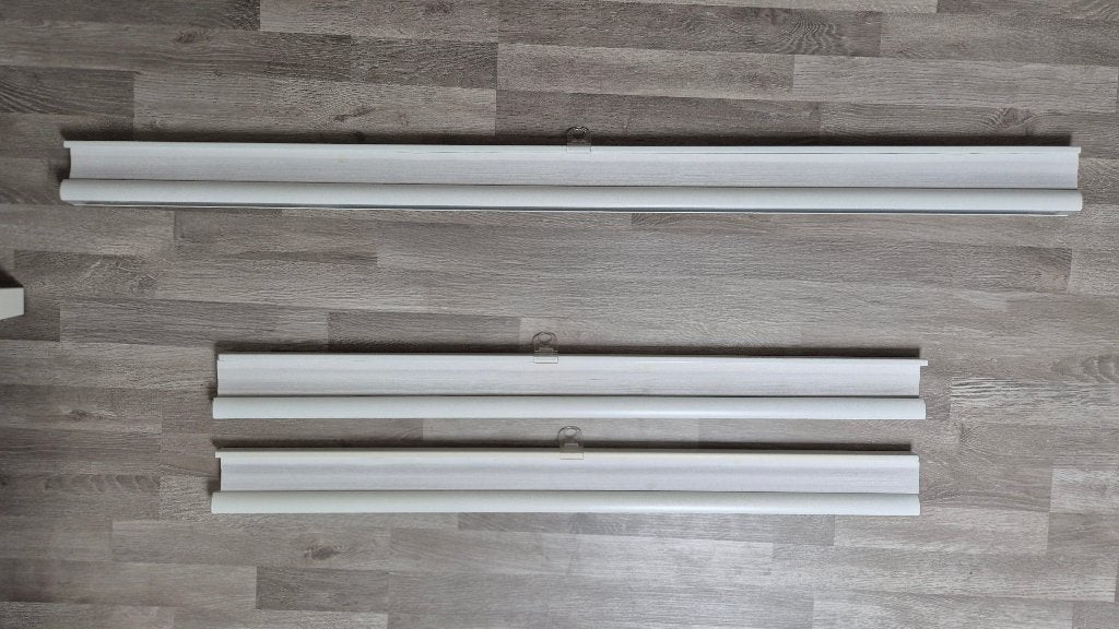 3x IKEA HOPPVALS plisségordijnen wit – verschillende maten, Huis en Inrichting, Stoffering | Gordijnen en Lamellen, Inclusief montageonderdelen