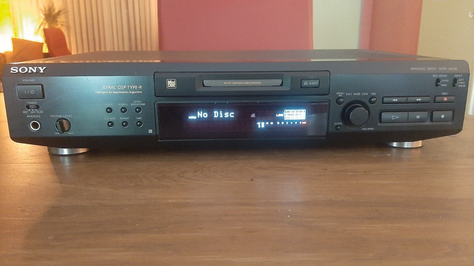 Te koop sony MiniDisc recorder MDS-JE530, Ophalen of Verzenden