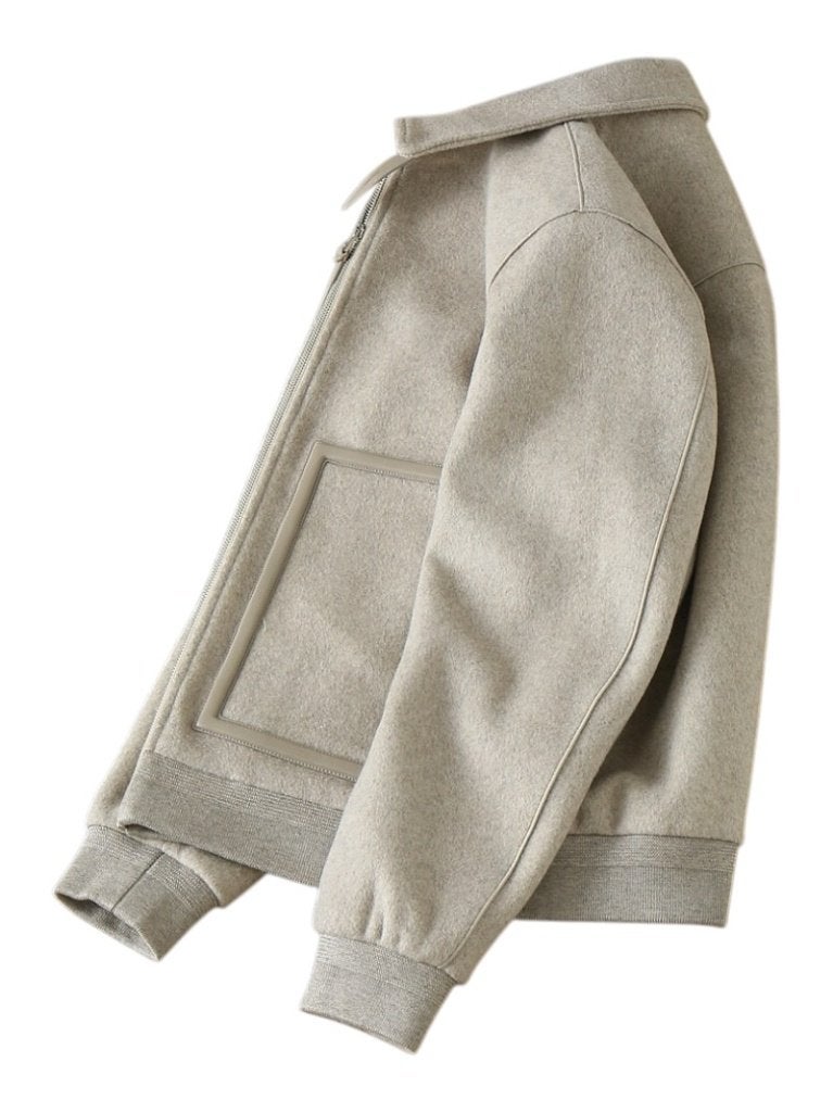 Tom Ford Wolblend Jack Beige met leren details, Ophalen of Verzenden, Nieuw, Overige maten, Beige