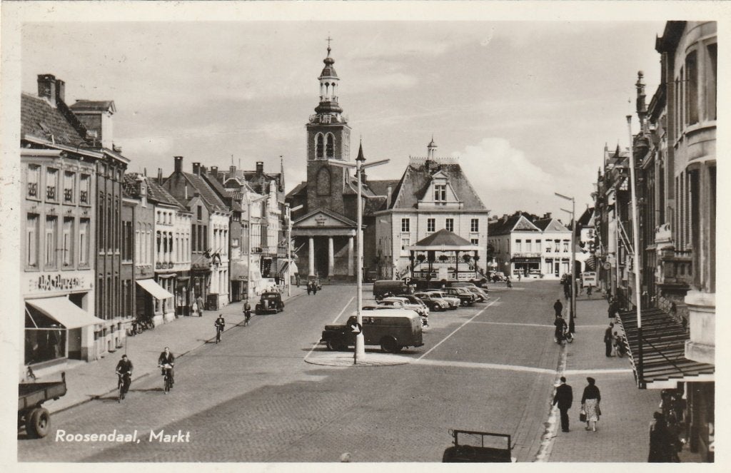 Roosendaal Markt, Ophalen of Verzenden, 1940 tot 1960, Gelopen, Noord-Brabant
