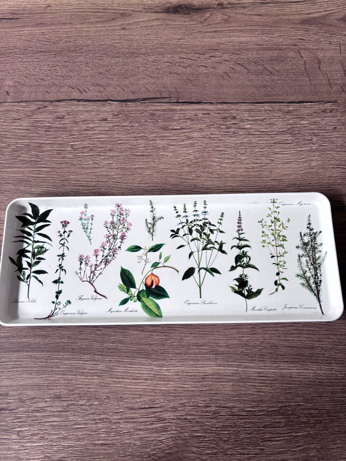 Vintage Mebel Italy dienblad/serveertray Botanica Kruiden, Huis en Inrichting, Woonaccessoires | Dienbladen, Ophalen of Verzenden