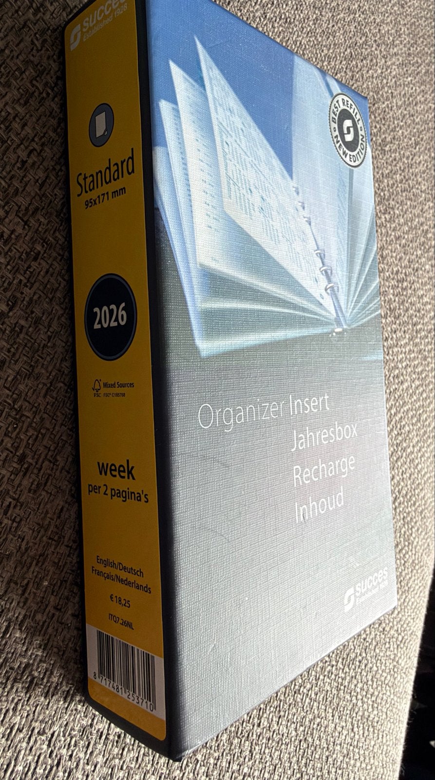 Succes agenda organiser inhoud 2026 week per 2 pagina’s, Ophalen of Verzenden, Nieuw