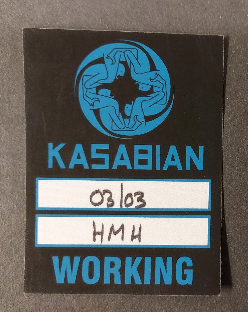 Kasabian BACKSTAGE PASS Amsterdam 3 maart 2012, Gebruikt, Verzenden, NvT, Foto of Kaart
