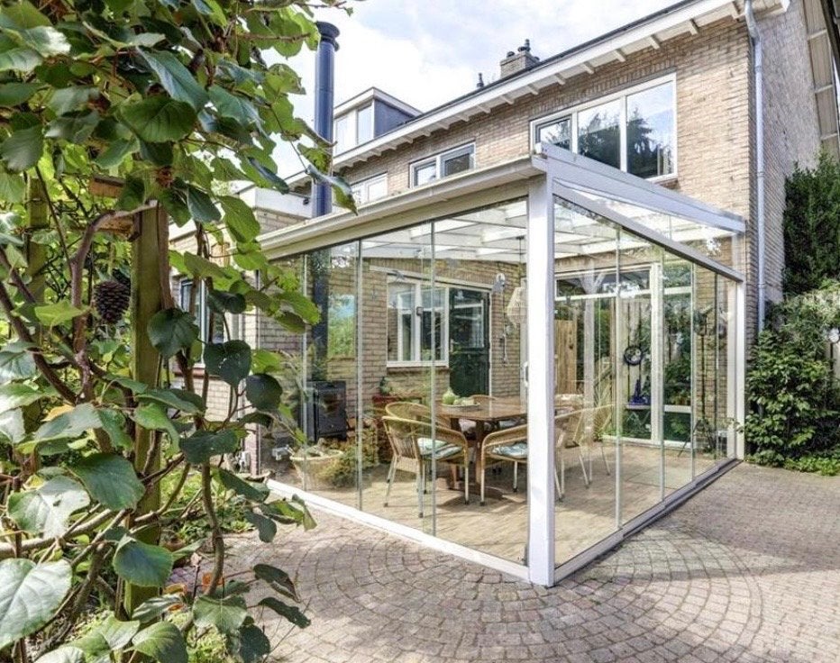 Schuifpanelen veranda/serre (9 stuks), Ophalen, 80 tot 120 cm, 160 cm of meer, Zo goed als nieuw