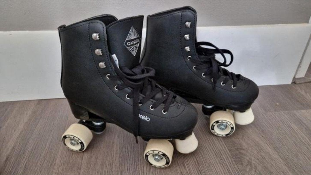 Oxelo rolschaatsen - Zwart - Maat 40, Ophalen of Verzenden, Zo goed als nieuw, Dames