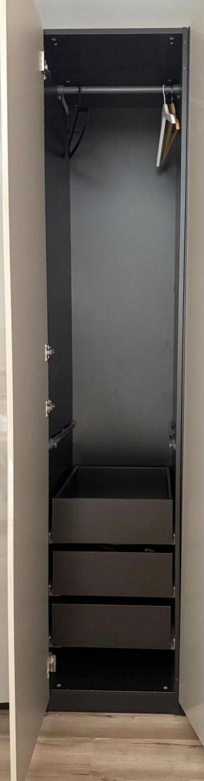 Ikea pax zwartbruin 50x236, Ophalen, 200 cm of meer, 50 tot 100 cm, Zo goed als nieuw