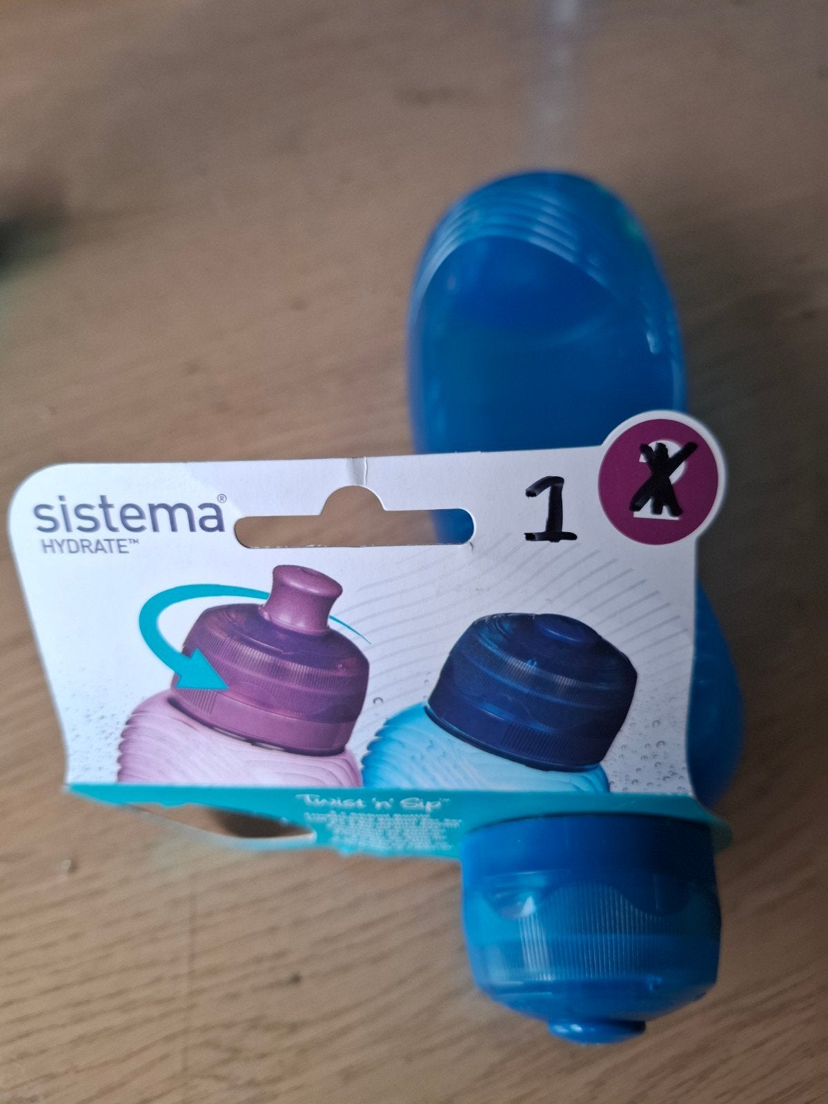 Sistema Drinkbeker twist 'n sip 600ml, Kunststof, Nieuw, Ophalen of Verzenden, Overige merken