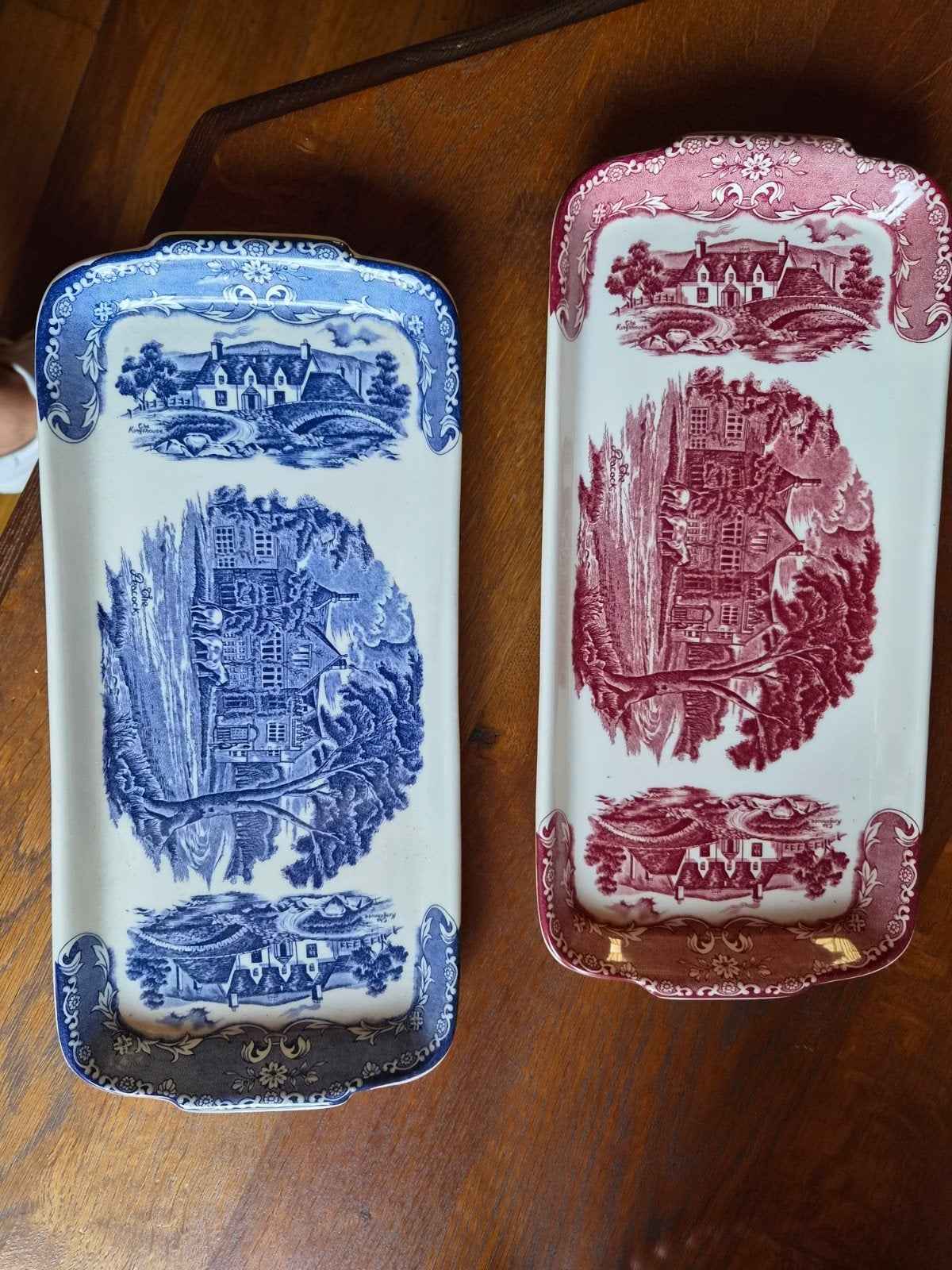Set van 2 Engelse Country Inns schalen van Grindley, Ophalen of Verzenden