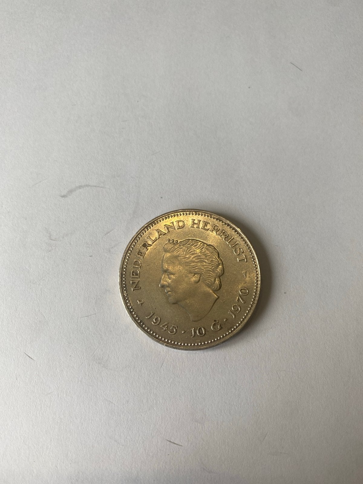 Nederland Herrijst 1945-1970 10 Gulden munt, Ophalen of Verzenden, Koningin Juliana, 10 gulden, Losse munt