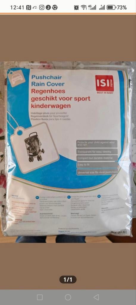 Regenhoes kinderwagen Universaal, Kinderen en Baby's, Buggy's, Ophalen of Verzenden, Nieuw, Regenhoes