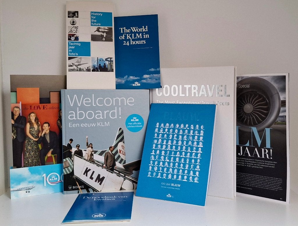 Z.G.A.N. KLM Boeken, Set van 6 van € 39,95. Nu voor € 18,99., Ophalen of Verzenden, Zo goed als nieuw, Boek of Tijdschrift
