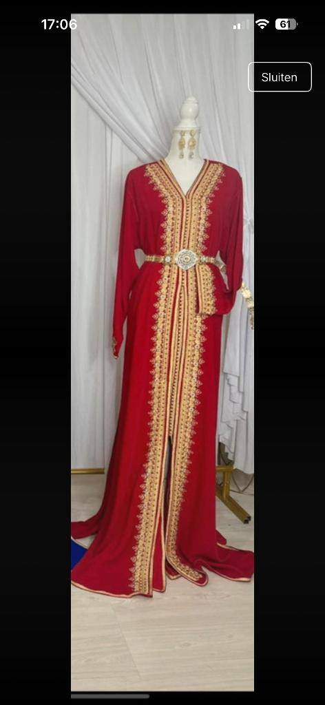 Marokkaanse jurk, takshita, caftan, kaftan, labsa, Overige typen, Maat 46/48 (XL) of groter, Nieuw, Ophalen of Verzenden