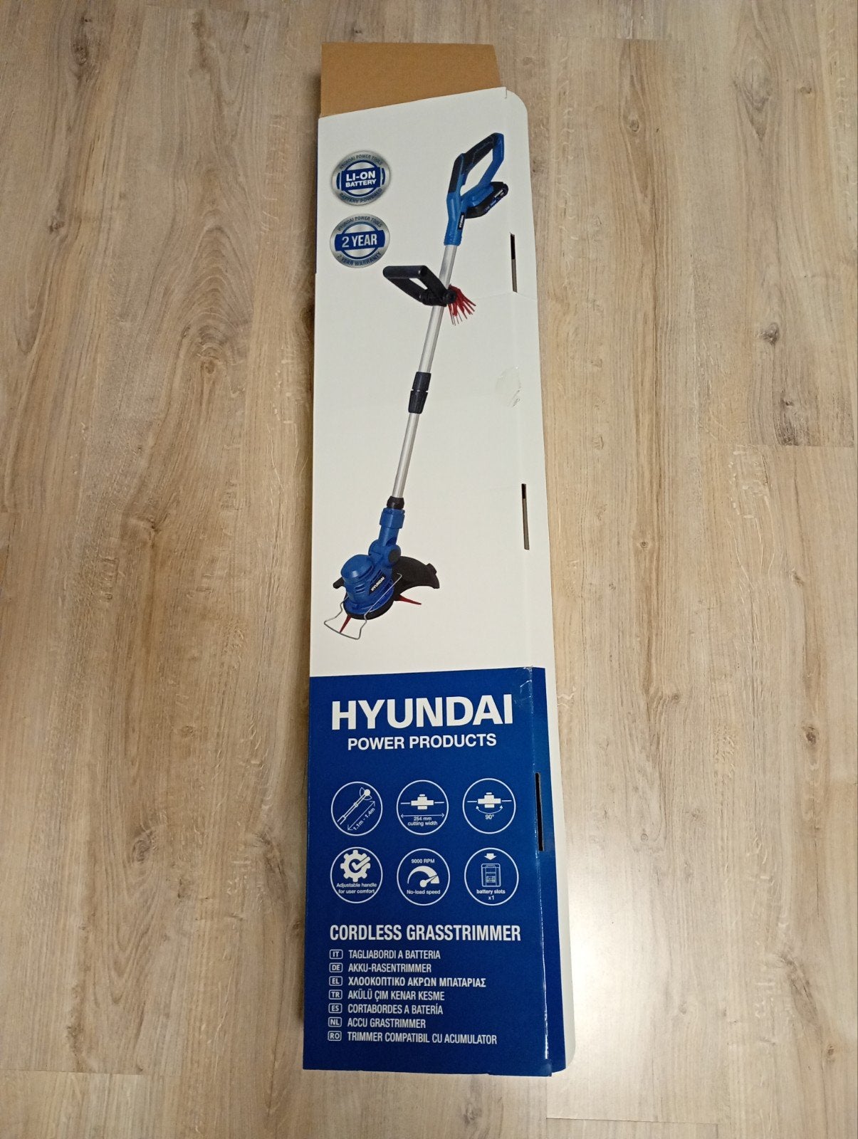 Hyundai Accu Grastrimmer 56185 - Nieuw in doos. excl accu, Ophalen of Verzenden, Nieuw, Accu, Hyundai