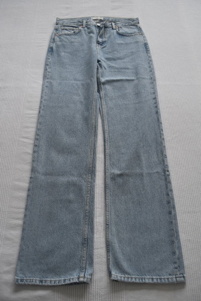 MANGO STRAIGHT LEG JEANS, MAAT 38, Mango, Blauw, Overige jeansmaten, Ophalen of Verzenden