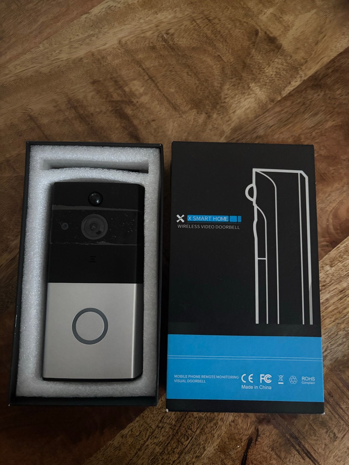 X Smart Home Draadloze Video Deurbel met Camera, Ophalen of Verzenden, Bewegingsdetectiesensor, Zo goed als nieuw, Draadloos