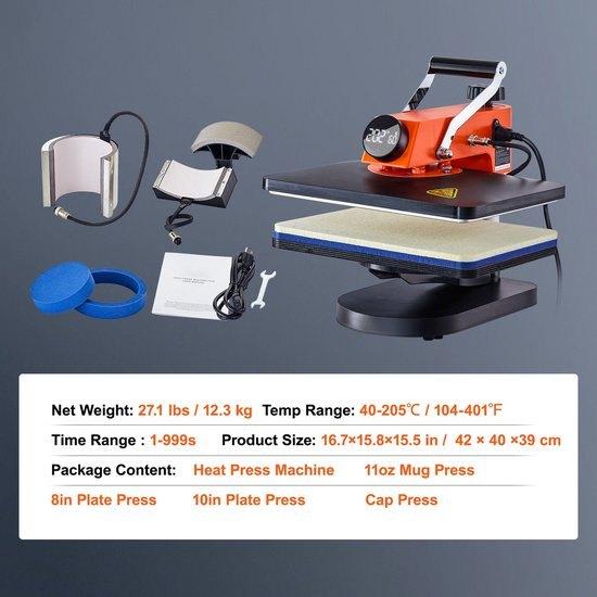 Hittepers – Transferpers – Sublimatiepers – Textielpers, Corvance B.V., Verzenden, Nieuw, Corvancebol@gmail.com