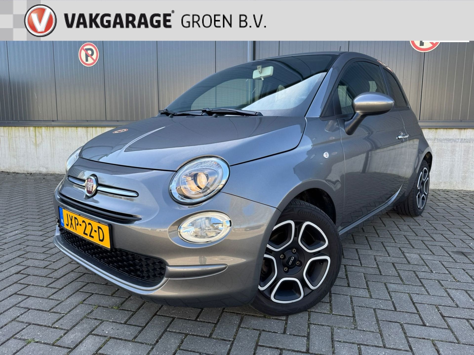 Fiat 500 1.0 Hybrid Cult / airco / cruise !, Stof, Gebruikt, Euro 6, 4 stoelen