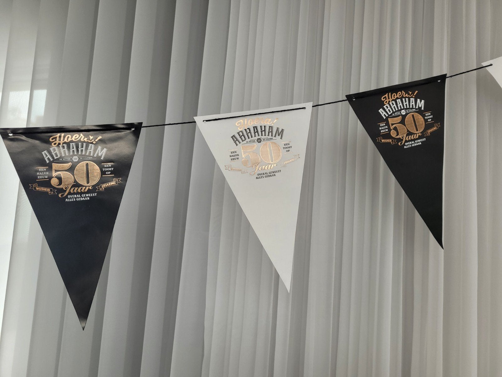 Versiering Abraham 50 jaar, Ophalen of Verzenden, Zo goed als nieuw, Versiering, Abraham of Sarah