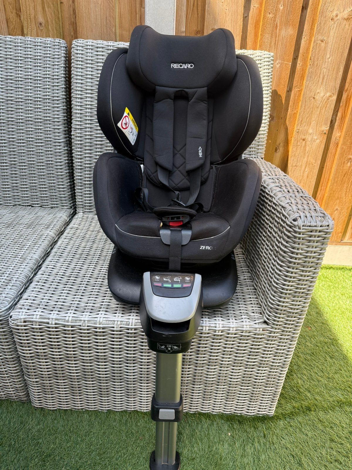 Recaro Zero 1 Performance black autostoel, Gebruikt, 0 t/m 18 kg, Slaapstand, Isofix