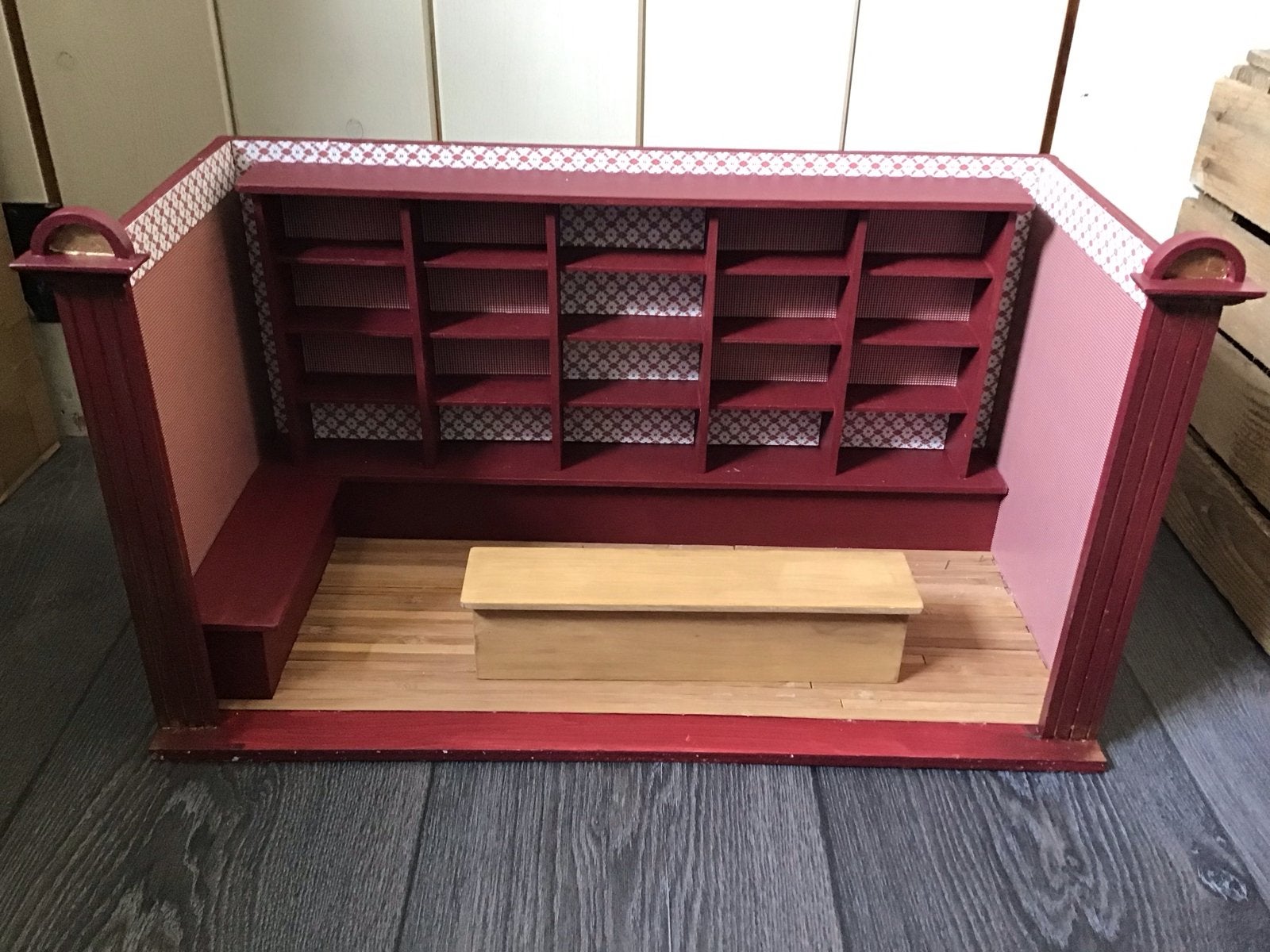 Oud winkeltje - Poppenhuis miniatuur, Ophalen of Verzenden, Gebruikt, Poppenhuis