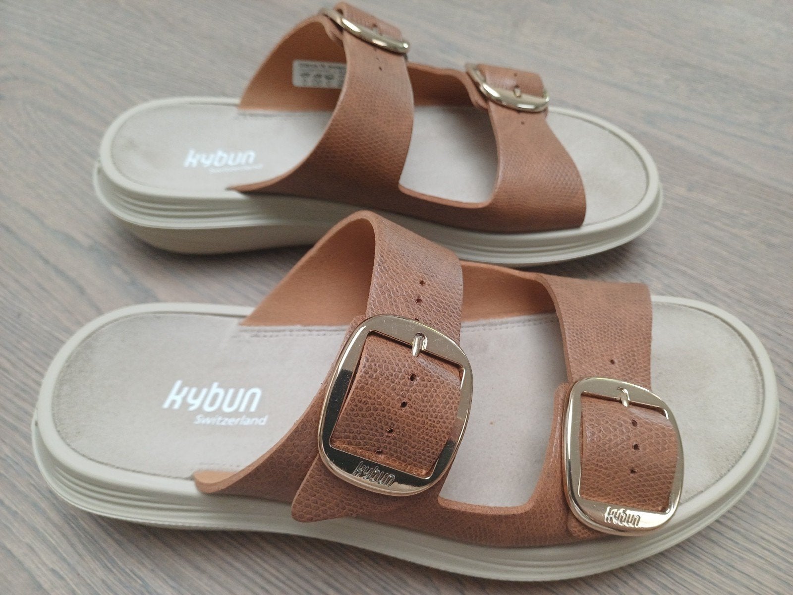 KYBUN Glarus sandaal slipper maat 41 (40/40,5) NIEUW bruin, Kleding | Dames, Bruin, Nieuw, Kybun, Sandalen of Muiltjes