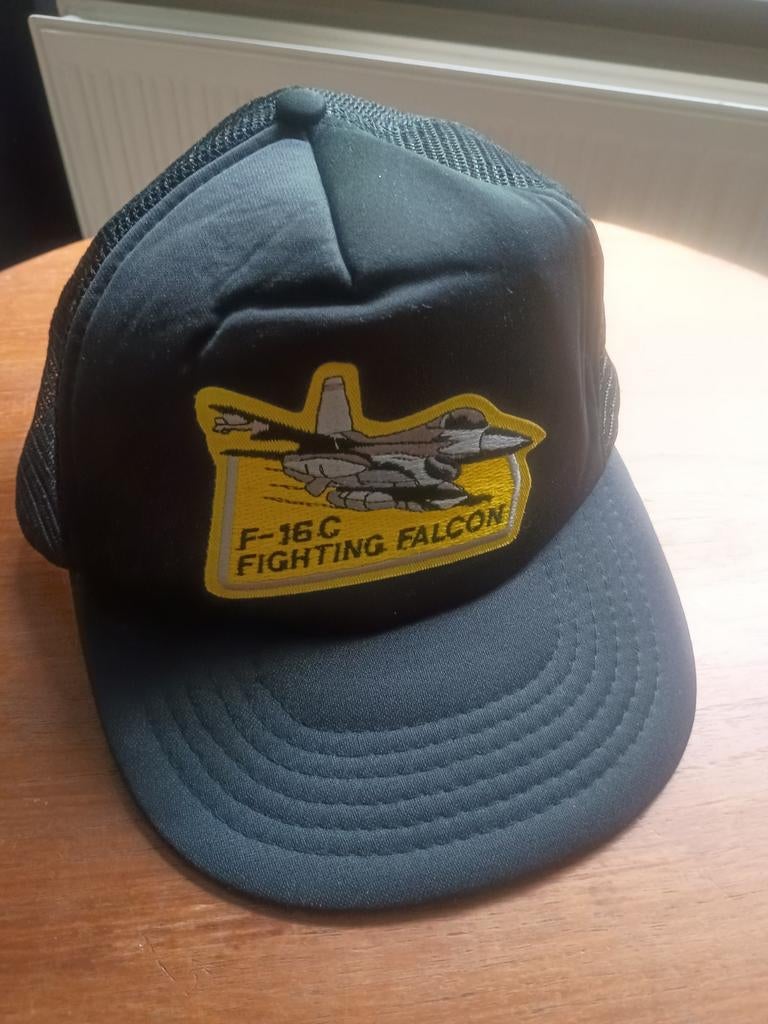 F16 Falcon cap vintage 1980's, Ophalen of Verzenden, Geen, Geen, Geen