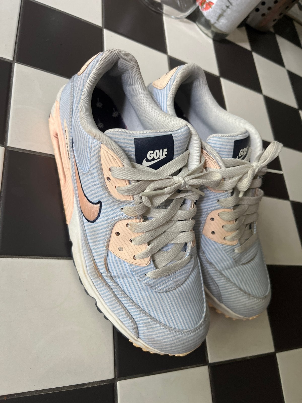 Nike Air Max 90 Golf CZ2435-424 - Maat 39, Ophalen of Verzenden, Gedragen, Blauw, Sneakers of Gympen