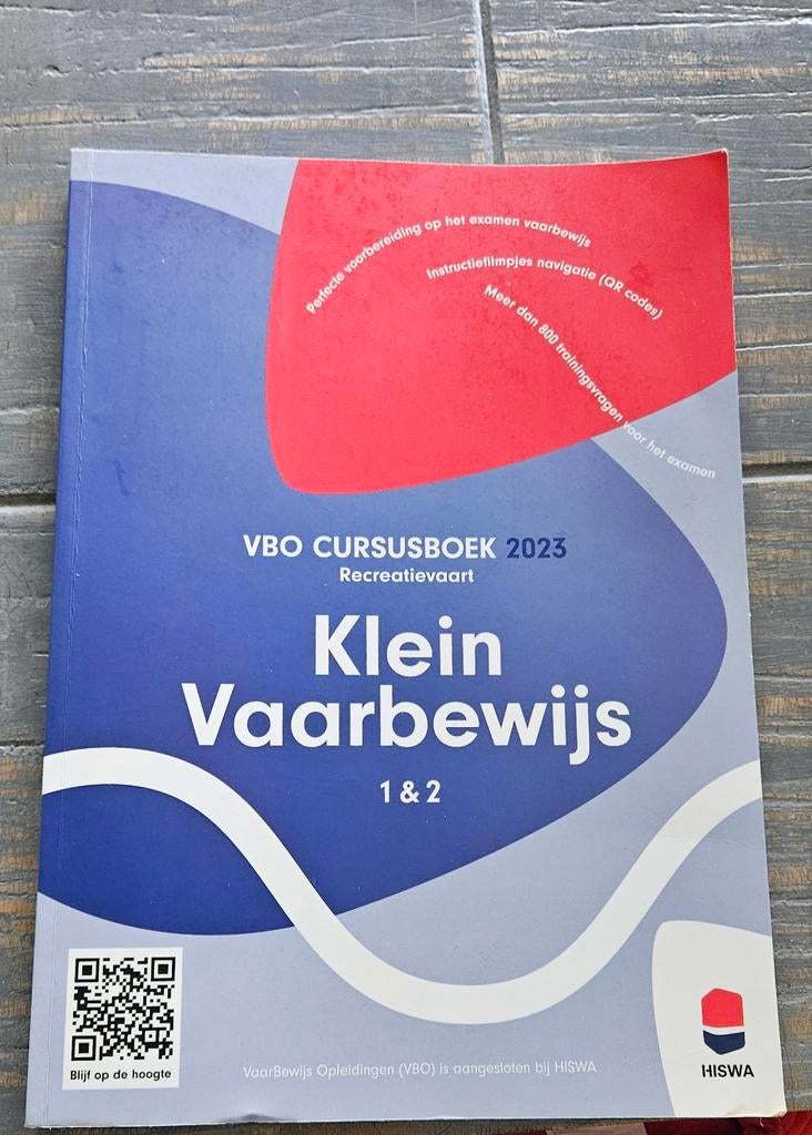 VBO Cursusboek Klein Vaarbewijs 1 & 2 (2023), Ophalen of Verzenden