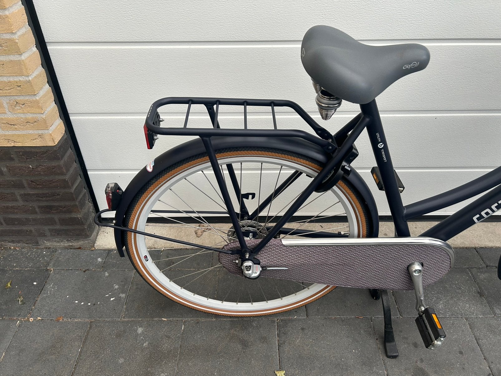 Cortina U4 Dark Blue Matt Damesfiets Z.G.A.N., Versnellingen, 56 cm of meer, Zo goed als nieuw, Trommelrem