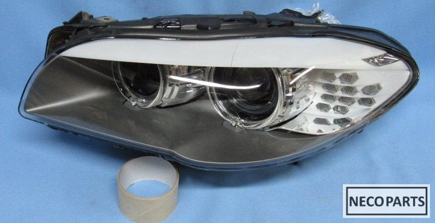 BMW 5 F10 F11 FACELIFT BI-XENON KOPLAMP ALLES LEVERBAAR!!, Gebruikt, -, -, Ophalen of Verzenden