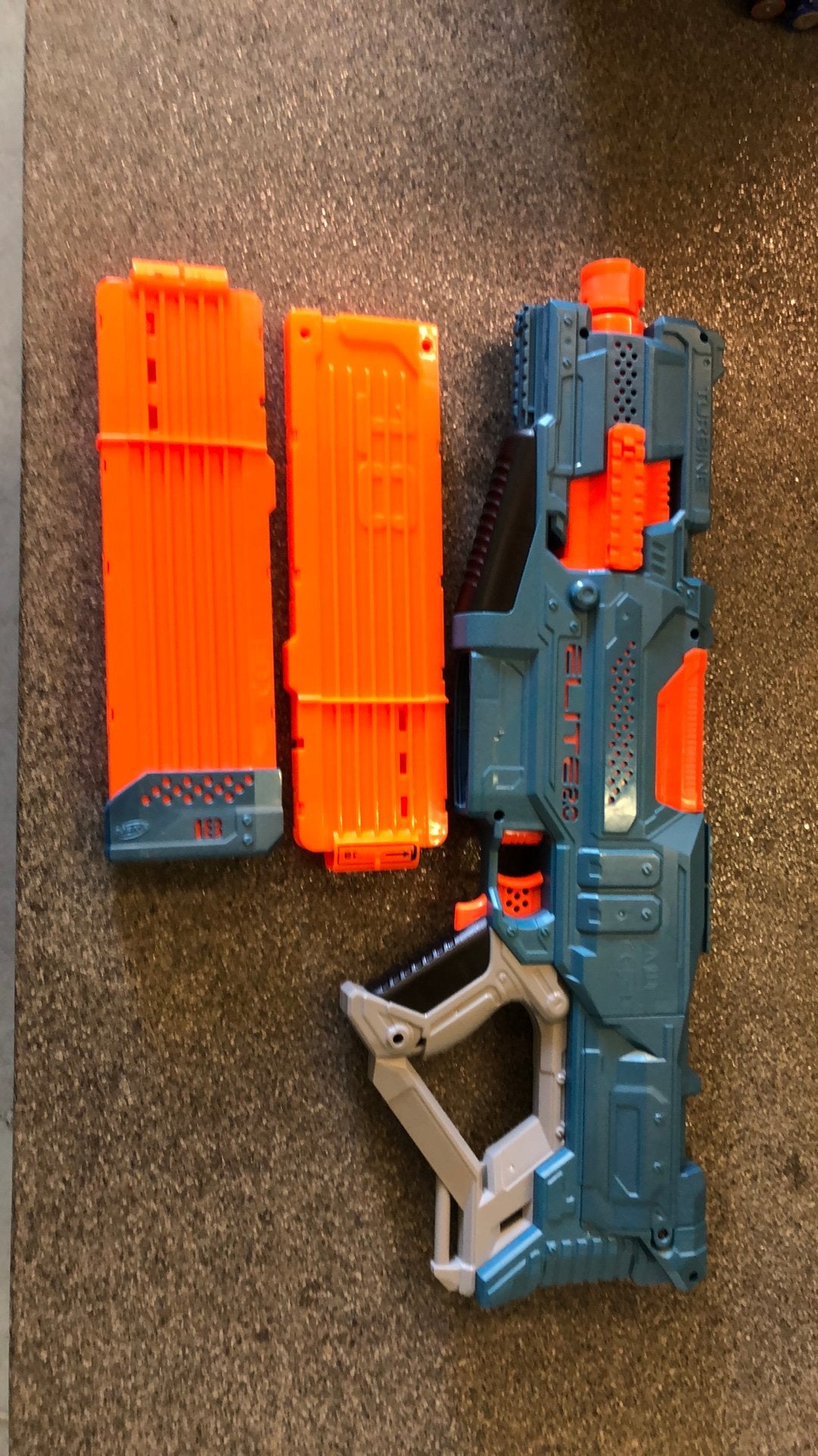 Nerf CS-18 Turbine Elite 2.0 met extra magazijn, Ophalen of Verzenden, Zo goed als nieuw