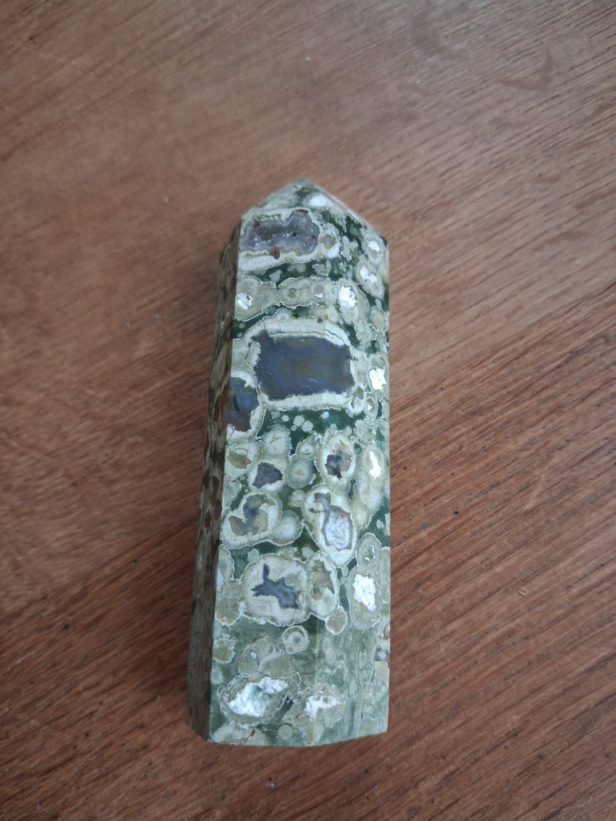 Prachtige Kambaba Jaspis Obelisk - 8 x 2,5 cm, Ophalen of Verzenden, Mineraal