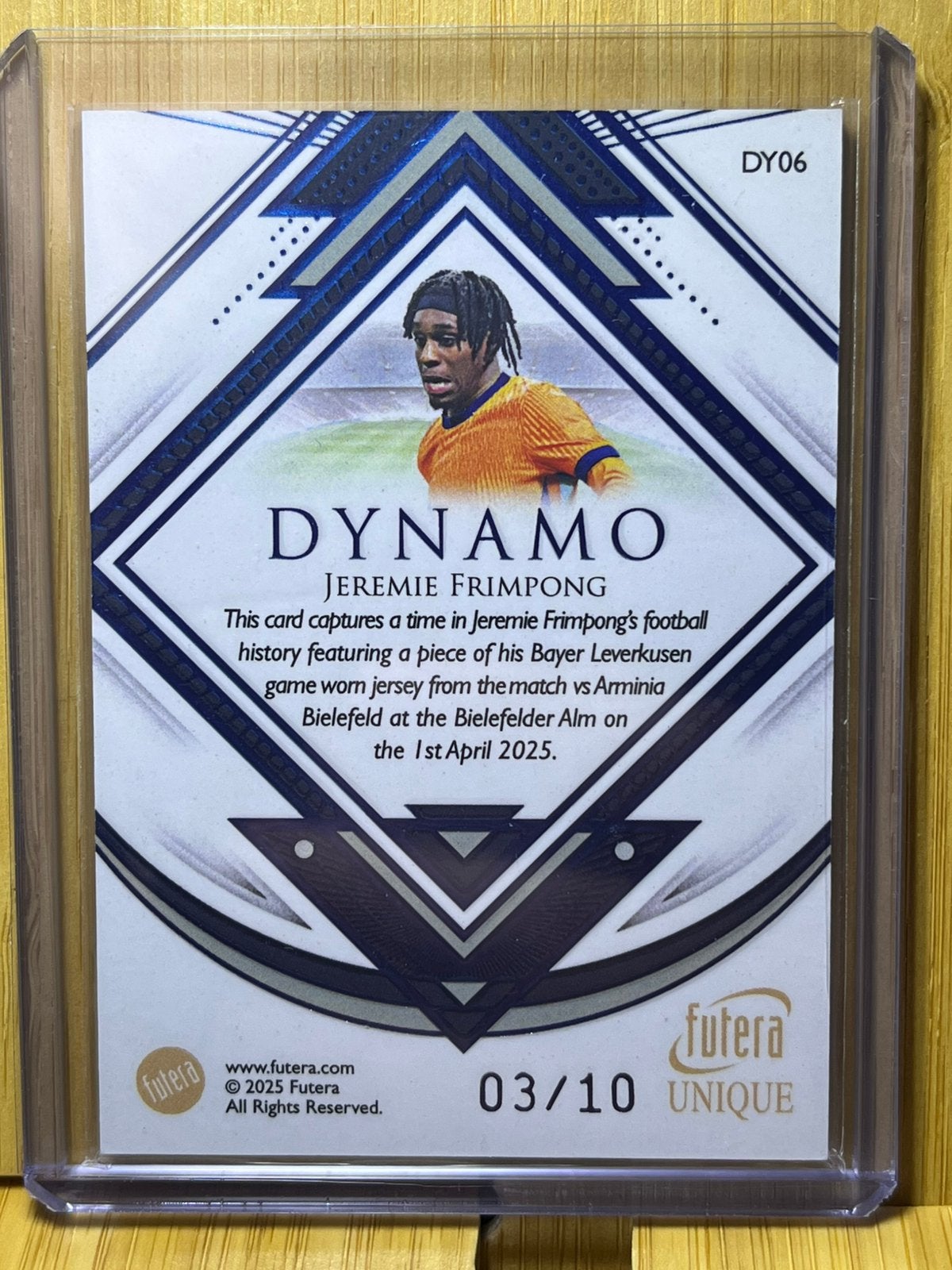 Jeremie Frimpong Futera Unique Dynamo Patch /10, Ophalen of Verzenden, Nieuw, Buitenlandse clubs, Spelerskaart