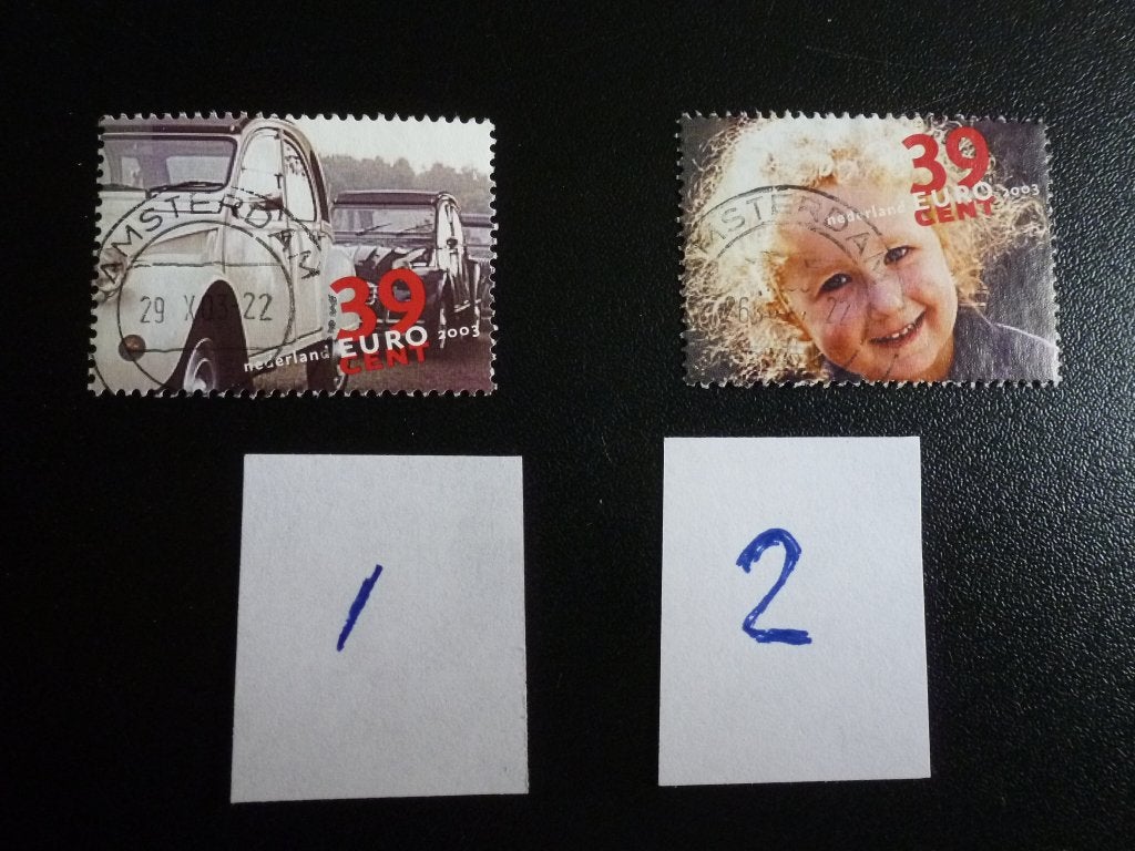 Nederland 2003. Tien mooiste van Nederland. losse zegels., Verzenden, Gestempeld