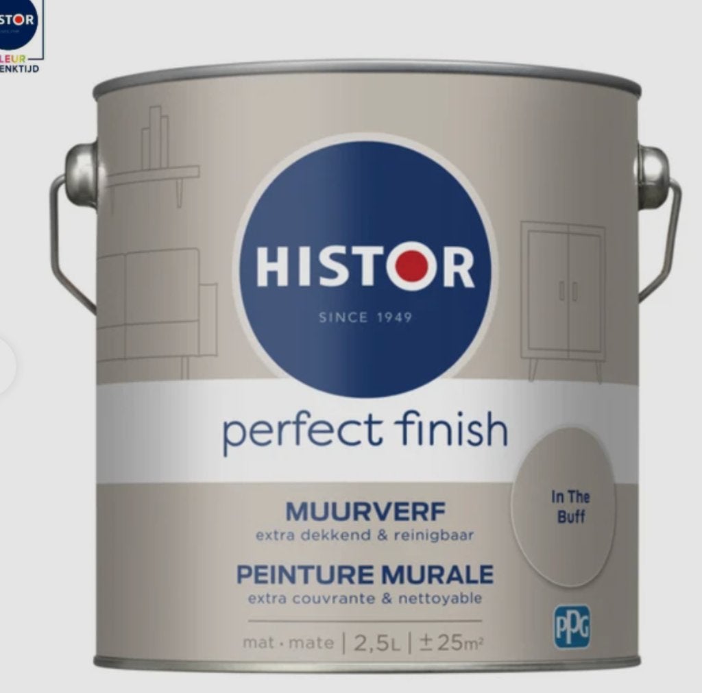 Histor Perfect Finish Muurverf Mat - In the Buff, Ophalen of Verzenden, Nieuw